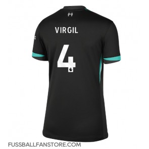 Liverpool Virgil van Dijk #4 Replik Auswärtstrikot Damen 2024-25 Kurzarm